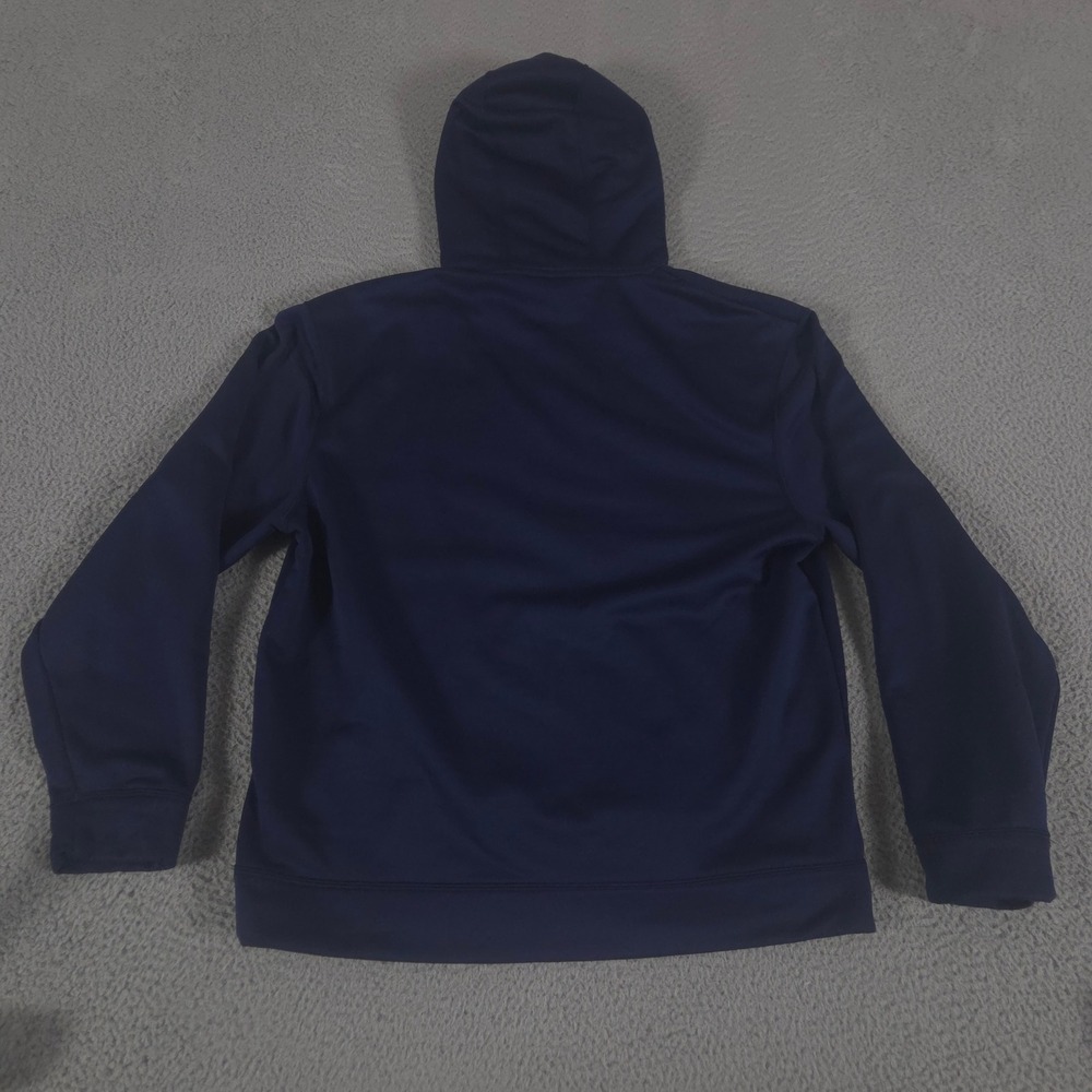 LOT OF 2 Under Armour Hoodie Men Large Navy Gray Hustler Fleece Quarter Zip Logo - Picture 6 of 14